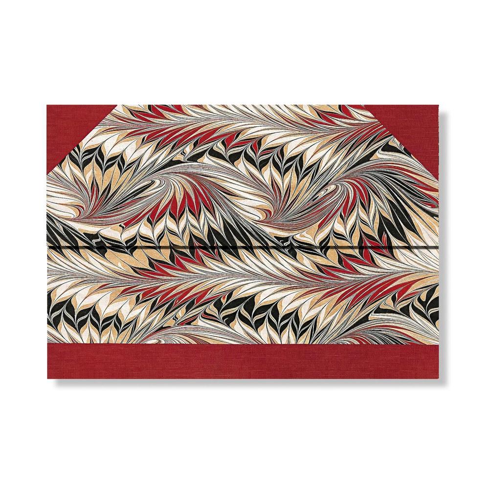 Rubedo (Cockerell Marbled Paper) Document Folder (Wrap Closure) by Paperblanks - ISBN: 9781439798614