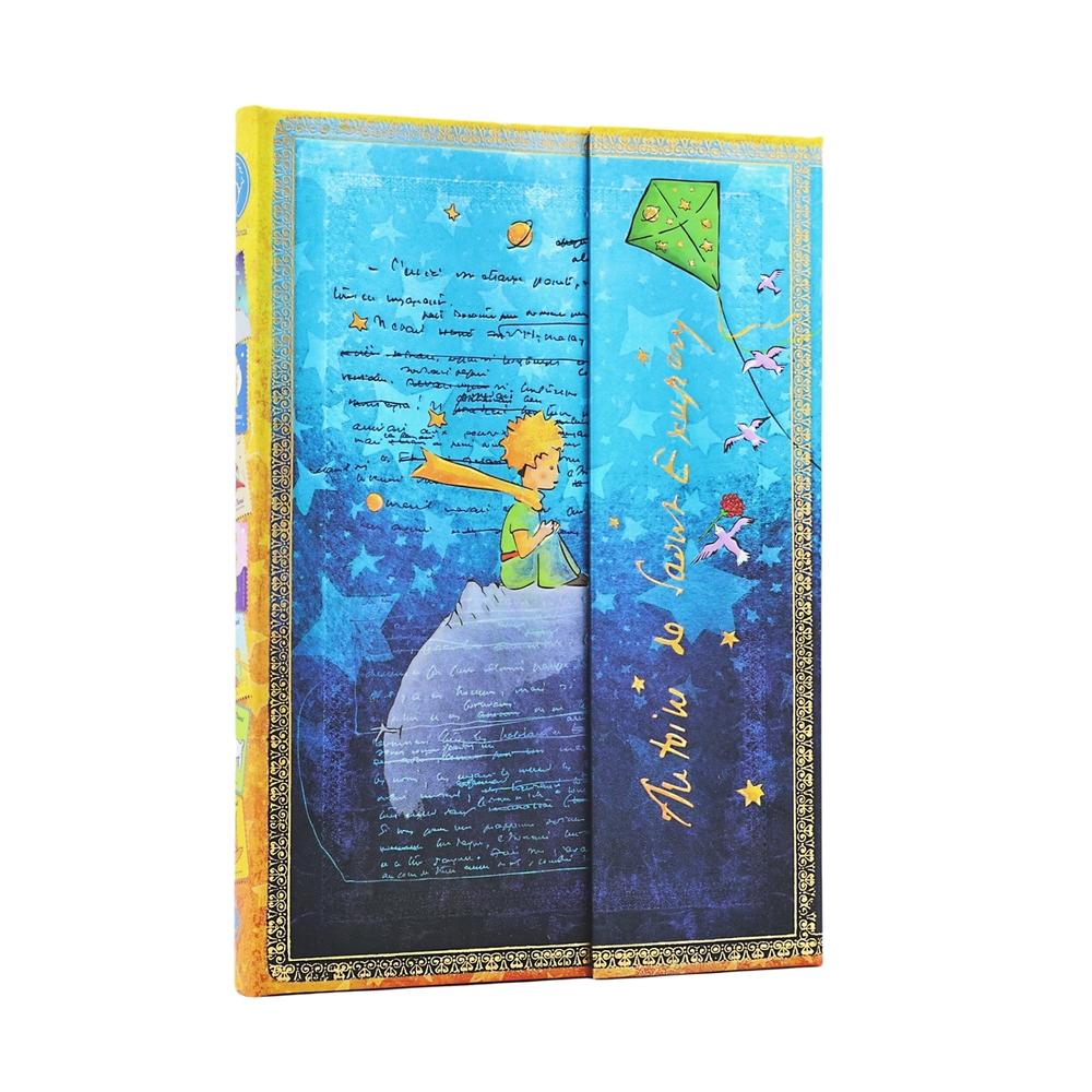 Saint-Exupéry, The Little Prince (Embellished Manuscripts Collection) Midi Unlined Hardcover Journal (Wrap Closure) by Paperblanks - ISBN: 9781439798829