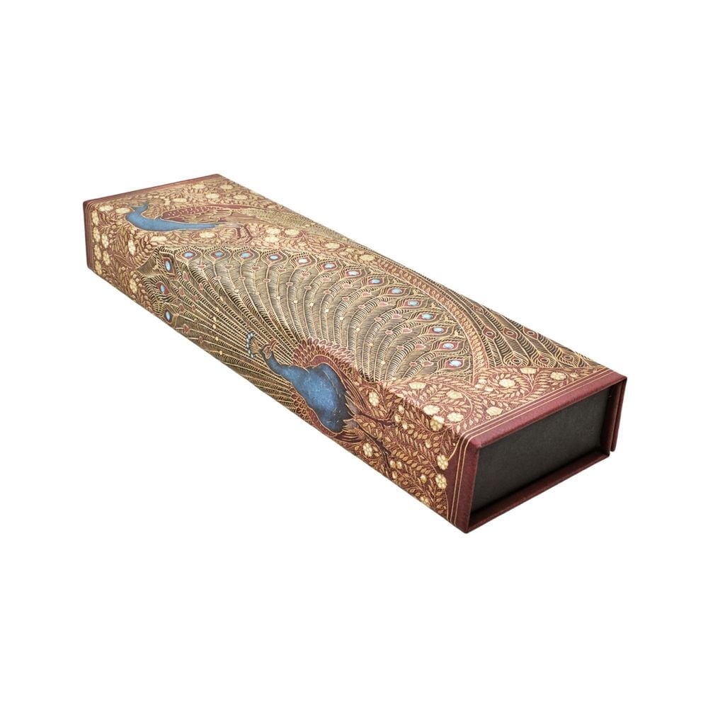 Hafiz’s Peacocks (Sangorski & Sutcliffe) Pencil Case (Wrap Closure) by Paperblanks - ISBN: 9781439799277