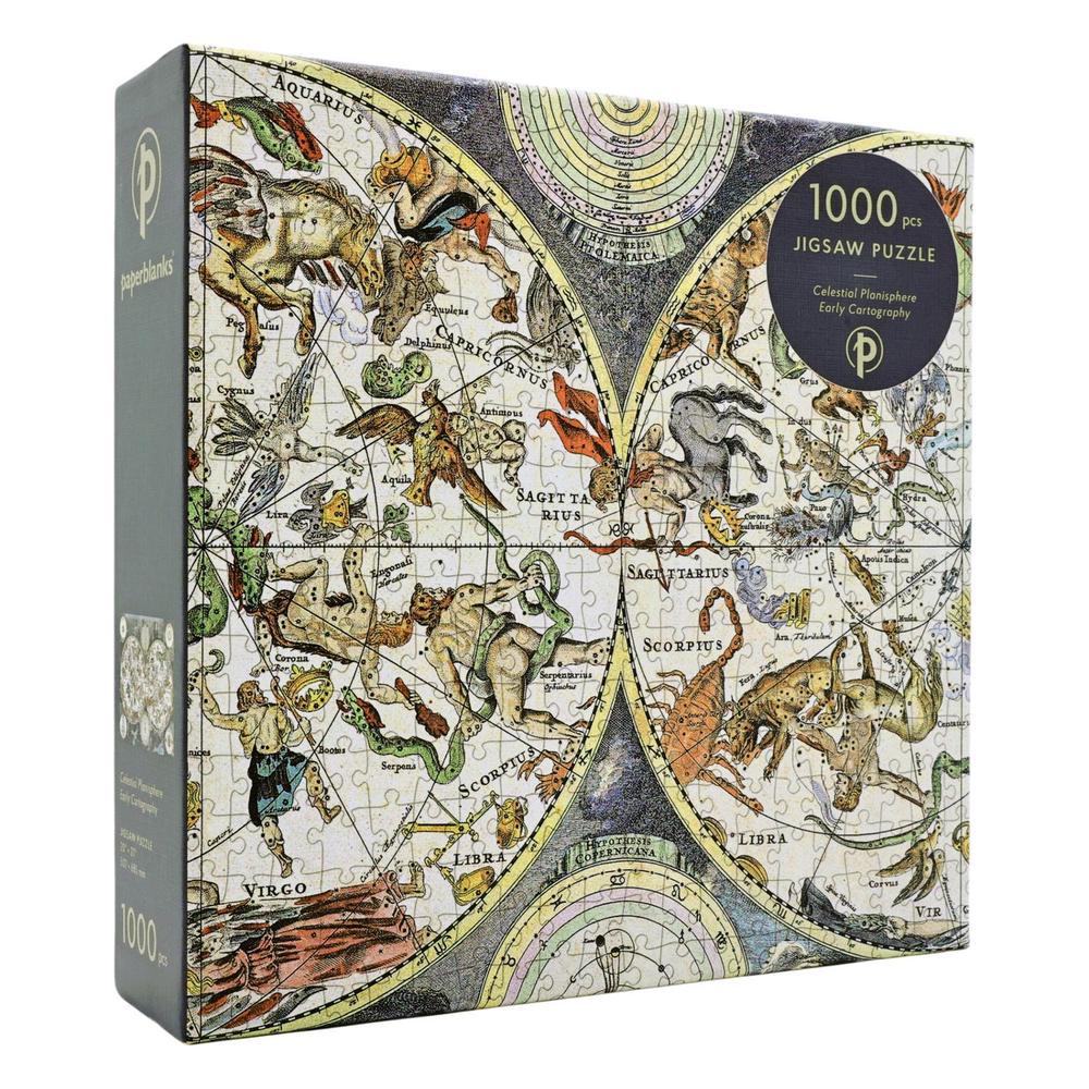 Celestial Planisphere (Early Cartography) 1000 Piece Jigsaw Puzzle, 9781439799444