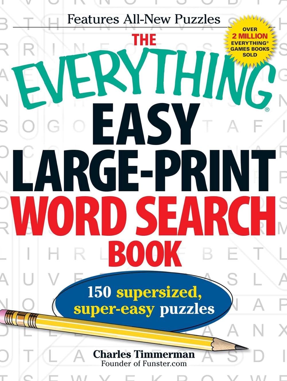 The Everything Easy Large-Print Word Search Book by Charles Timmerman - ISBN: 9781440526046