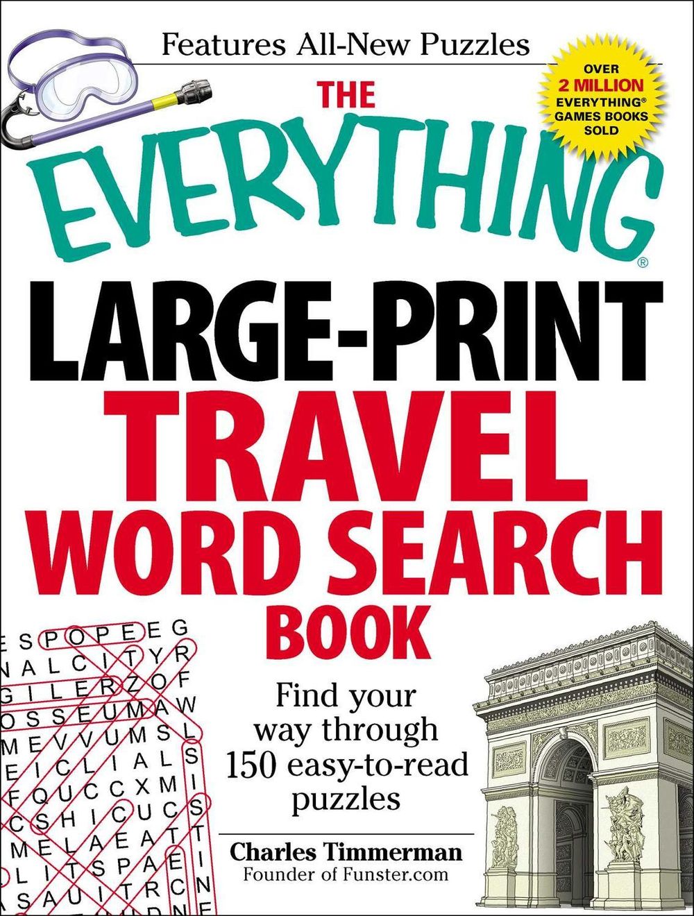The Everything Large-Print Travel Word Search Book by Charles Timmerman - ISBN: 9781440527364