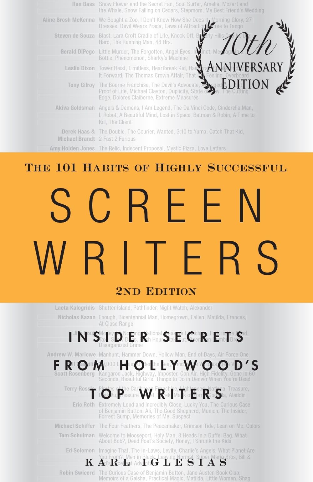 The 101 Habits of Highly Successful Screenwriters, 10th Anniversary Edition by Karl Iglesias - ISBN: 9781440527890
