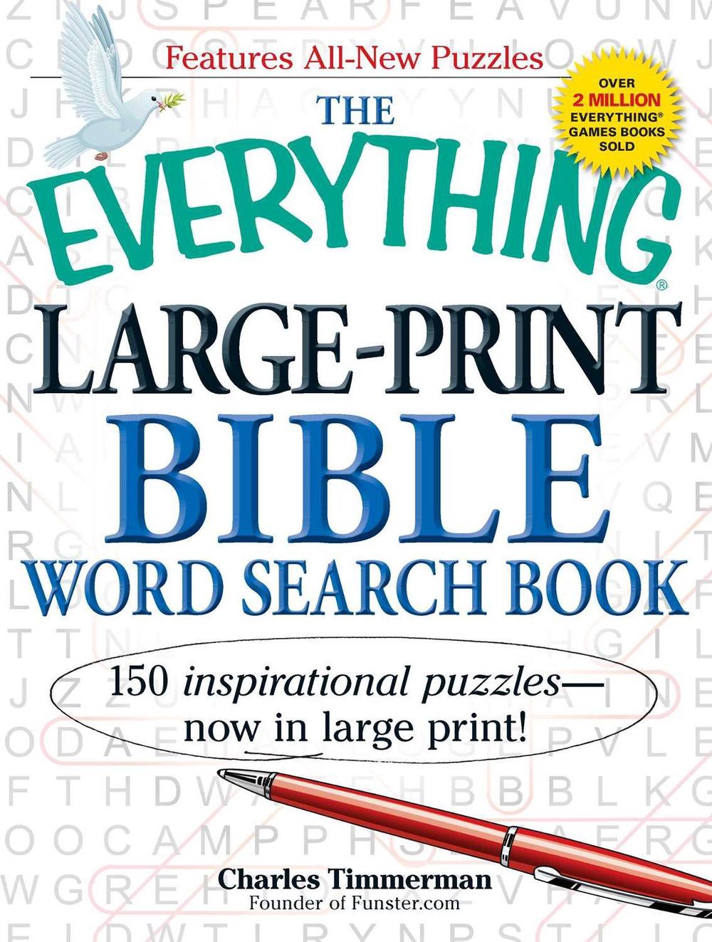 The Everything Large-Print Bible Word Search Book by Charles Timmerman - ISBN: 9781440530715