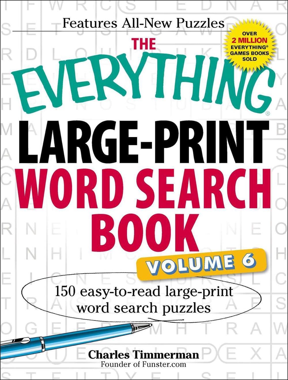 The Everything Large-Print Word Search Book, Volume VI by Charles Timmerman - ISBN: 9781440559945