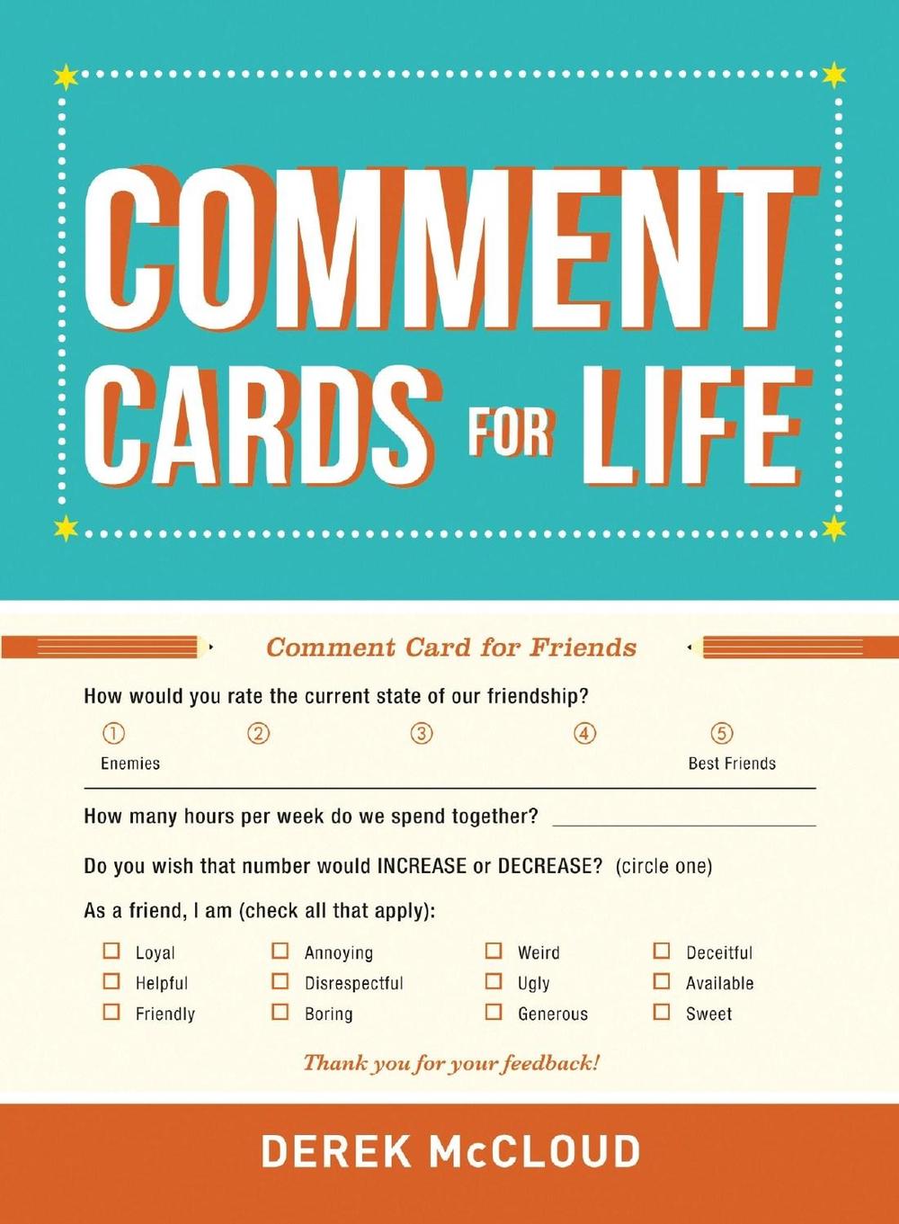 Comment Cards for Life by Derek McCloud - ISBN: 9781440586323