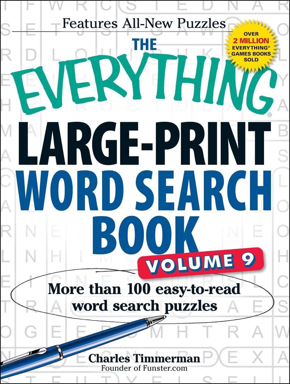 The Everything Large-Print Word Search Book, Volume 9 by Charles Timmerman - ISBN: 9781440588266