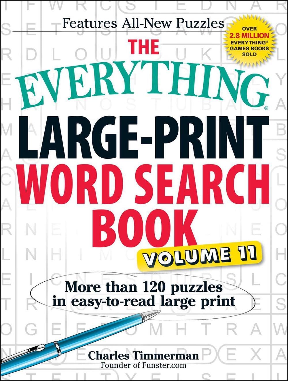 The Everything Large-Print Word Search Book, Volume 11 by Charles Timmerman - ISBN: 9781440595950