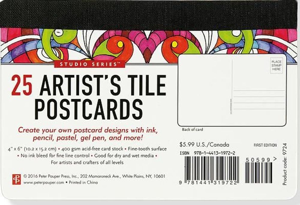 Artist Tile Postcards - ISBN: 9781441319722