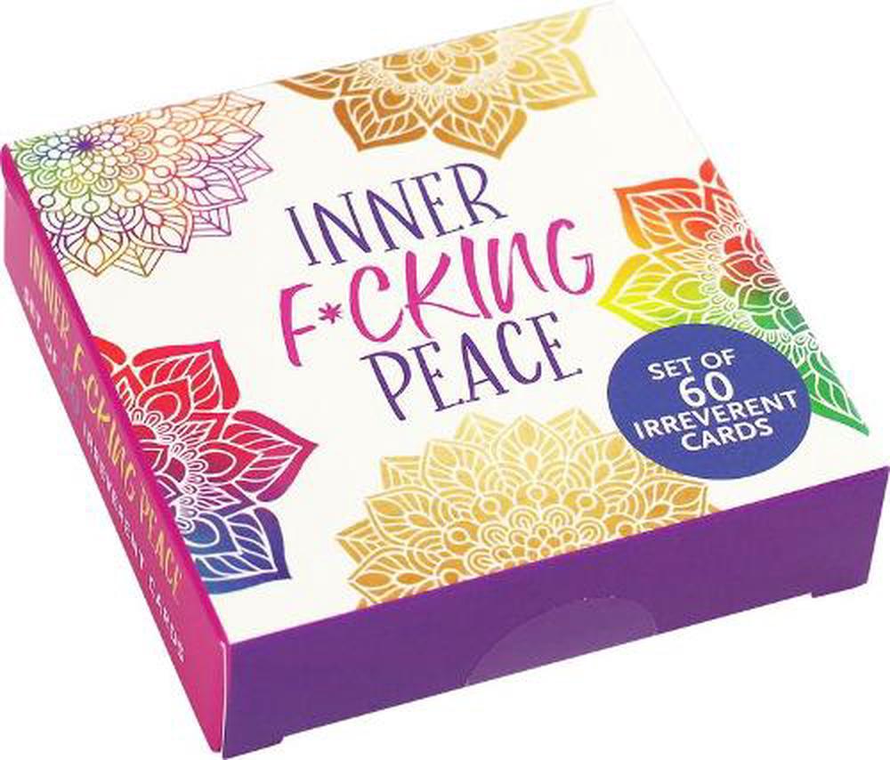 Inner F*cking Peace Motivational Cards (60 Pack), 9781441334466