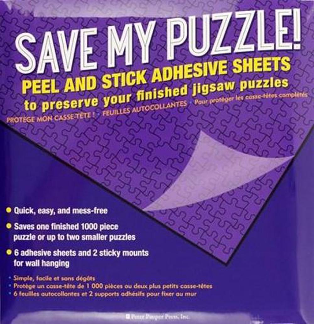 Save My Puzzle! Peel an Stick Adhesive Sheets, 9781441337863