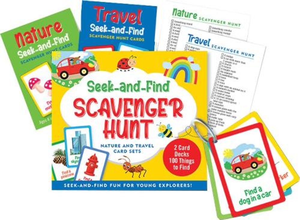 Seek-And-Find Scavenger Hunt Card Set - 2 Game Decks by Peter Pauper ...