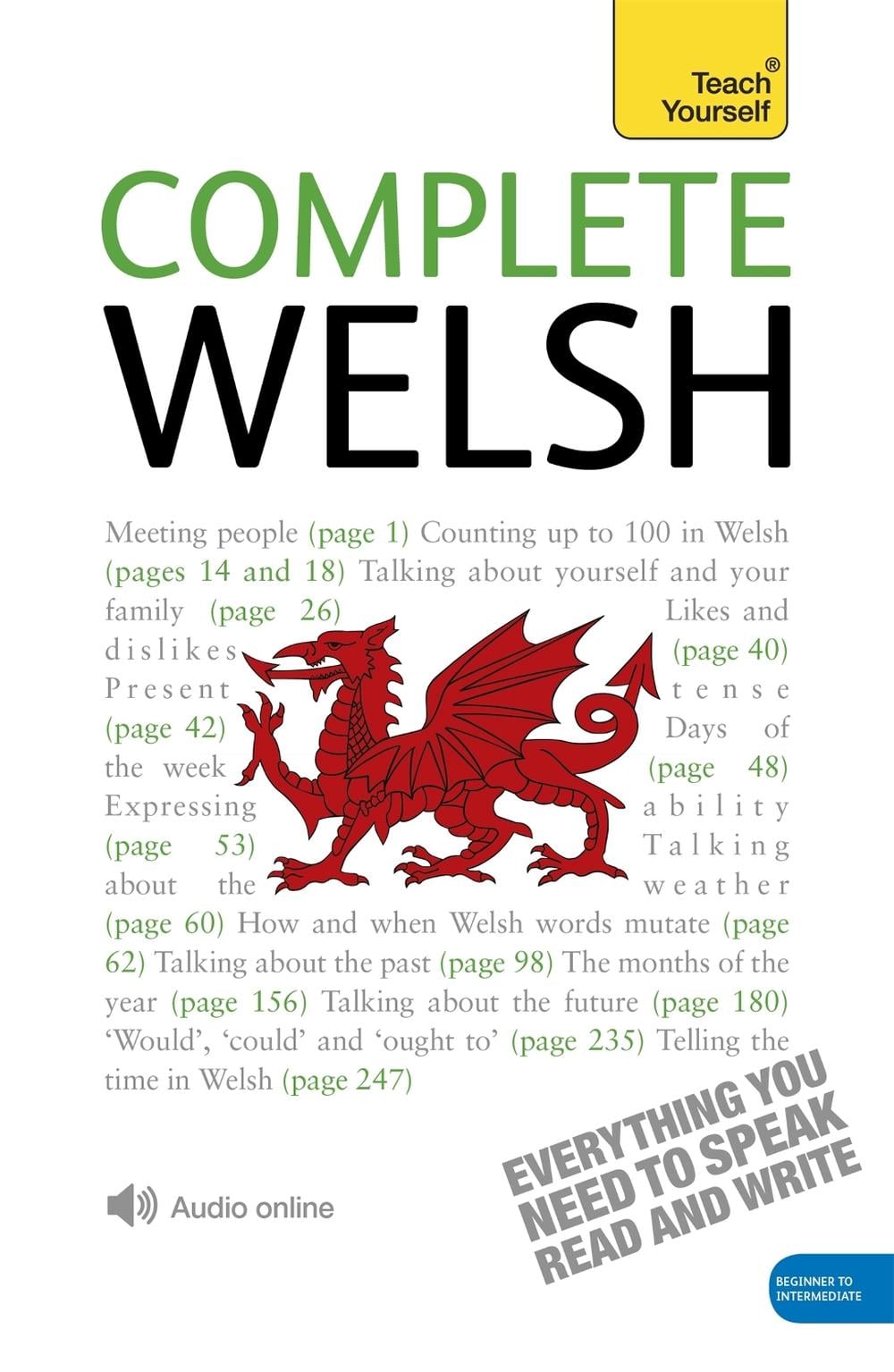 Complete Welsh Beginner to Intermediate Book and Audio Course by Julie Brake - ISBN: 9781444102345