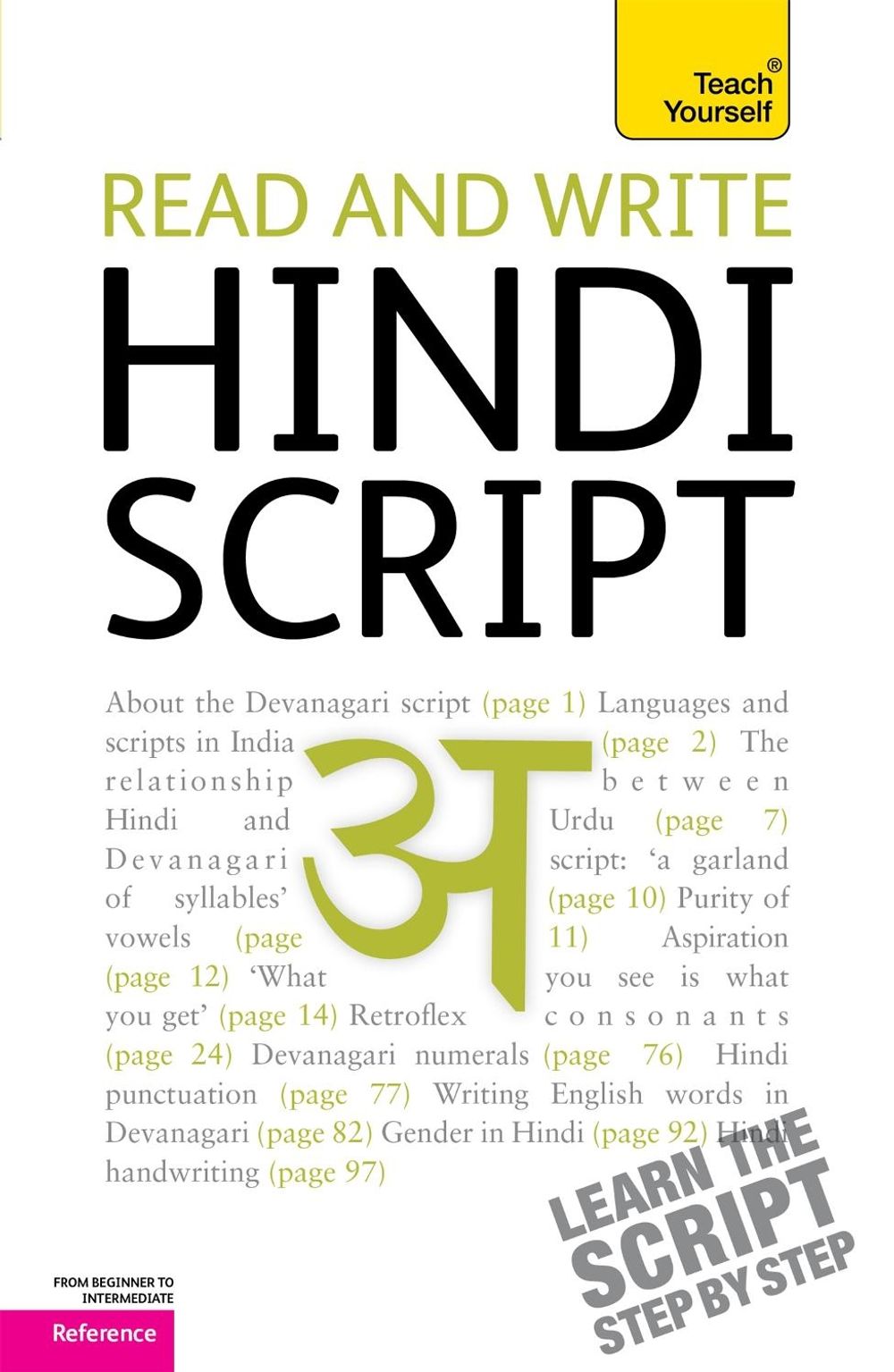 Read and write Hindi script: Teach Yourself by Dr Dr Rupert Snell - ISBN: 9781444103915