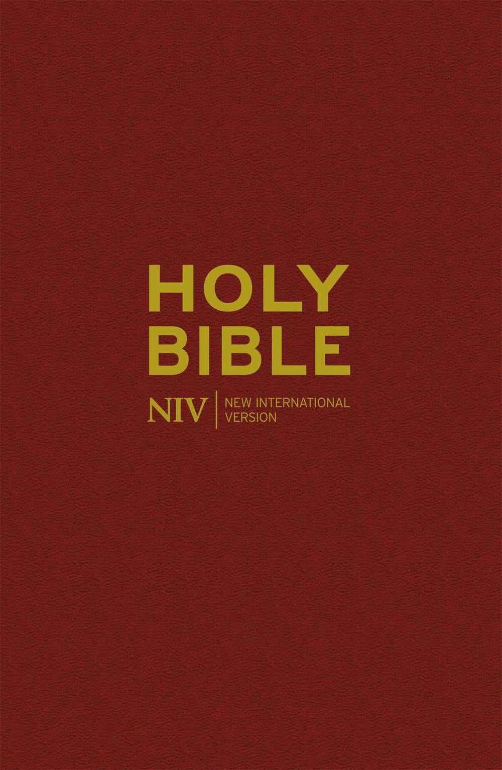 NIV Popular Burgundy Hardback Bible by New International Version - ISBN: 9781444701487