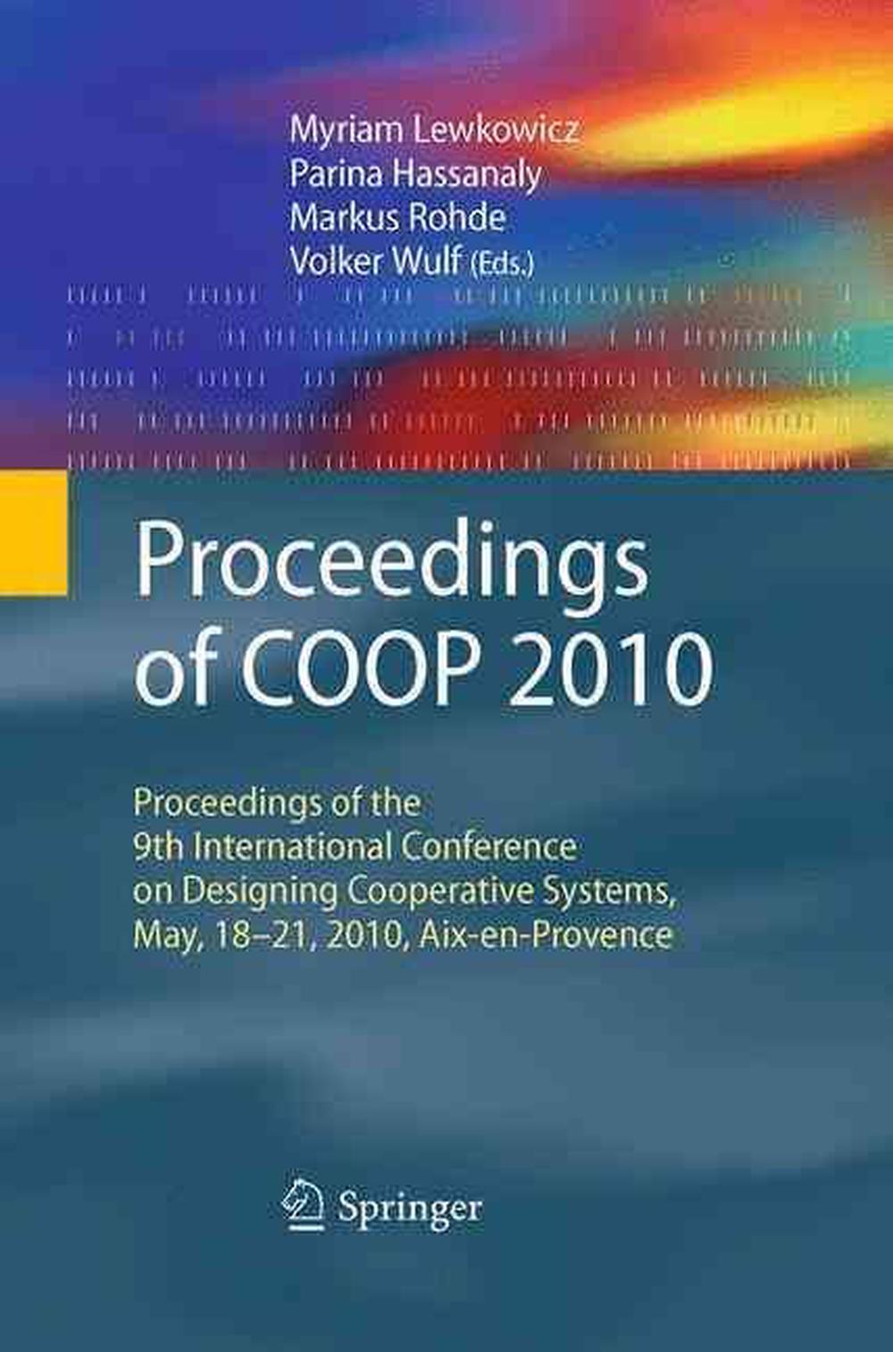 Proceedings of COOP 2010, 9781447162278