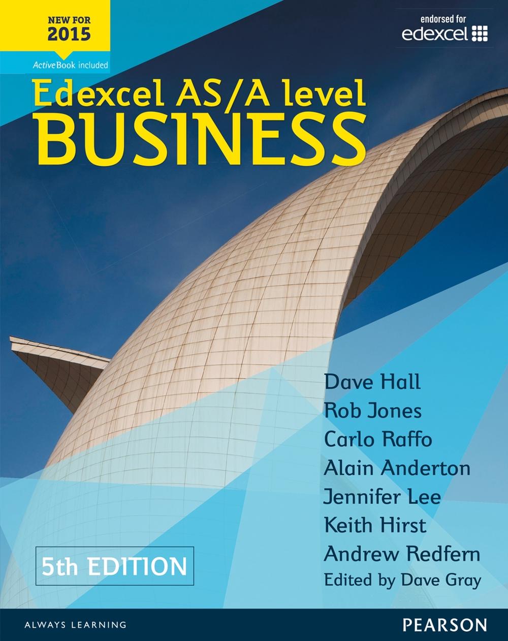 Pearson Edexcel AS & A Level Business (5th edition) Student Book, 1 Edition, 9781447983545