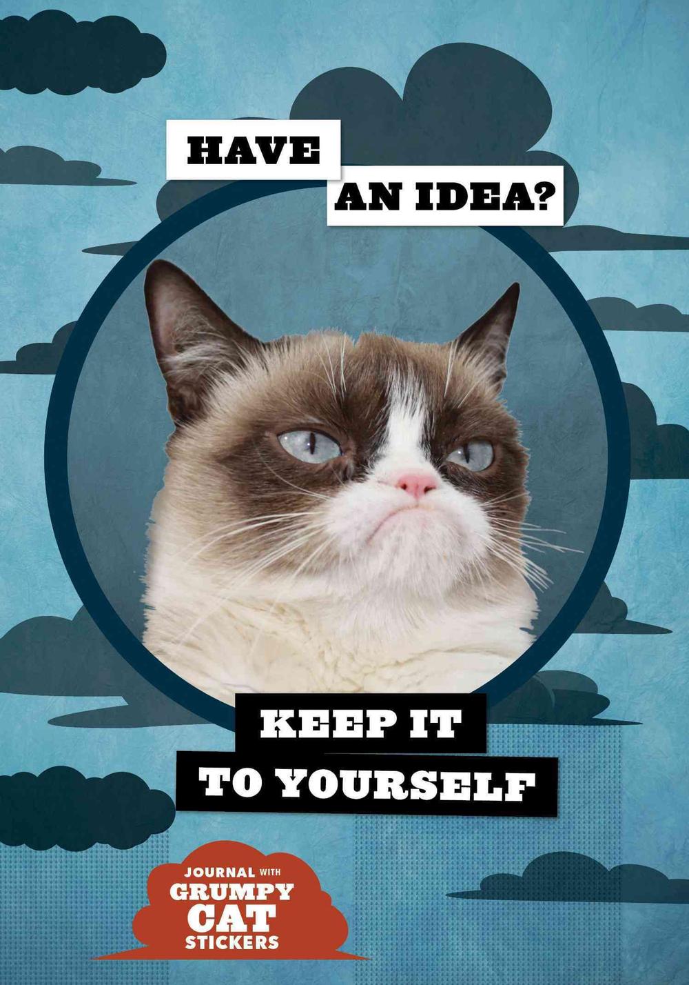 Grumpy Cat Flexi Journal with Stickers, 9781452141817