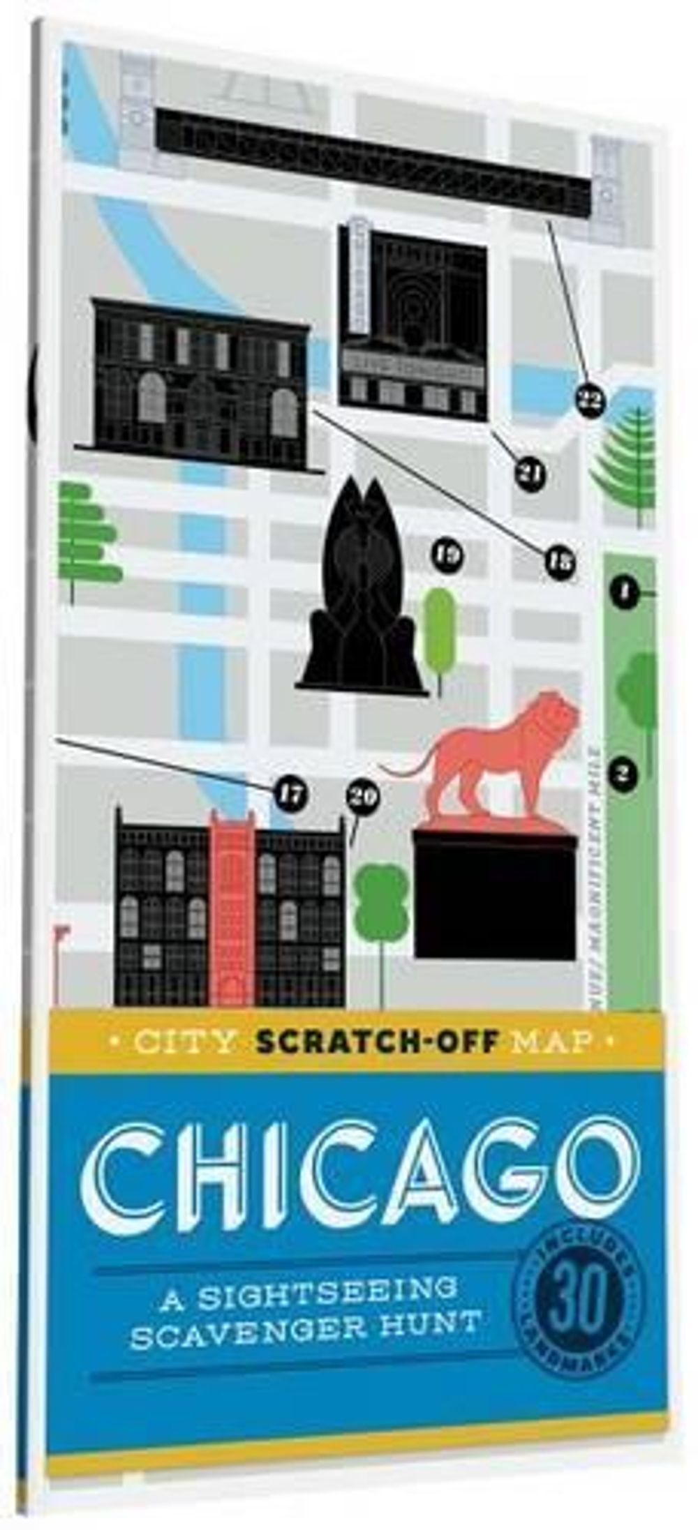 City Scratch-Off Map: Chicago by Christina Henry de Tessan, Hardcover ...