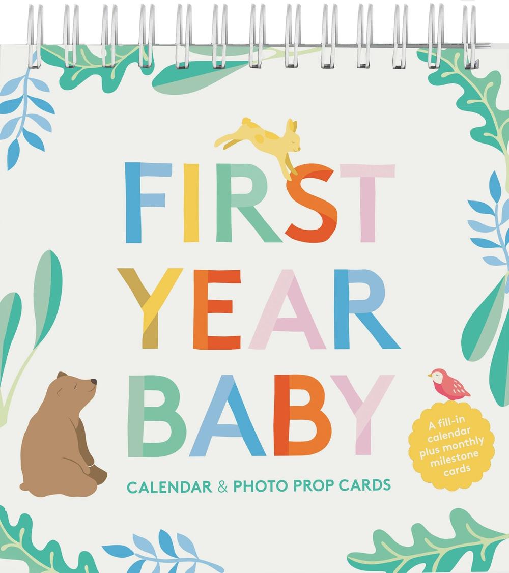 First Year Baby Calendar & Photo Prop Cards, 9781452178332
