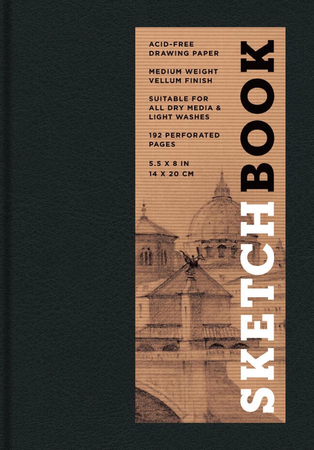 Sketchbook 5.5 x 8" Black Hardcover Mixed Media Sketchbook for Drawing by Union Square & Co. - ISBN: 9781454909286