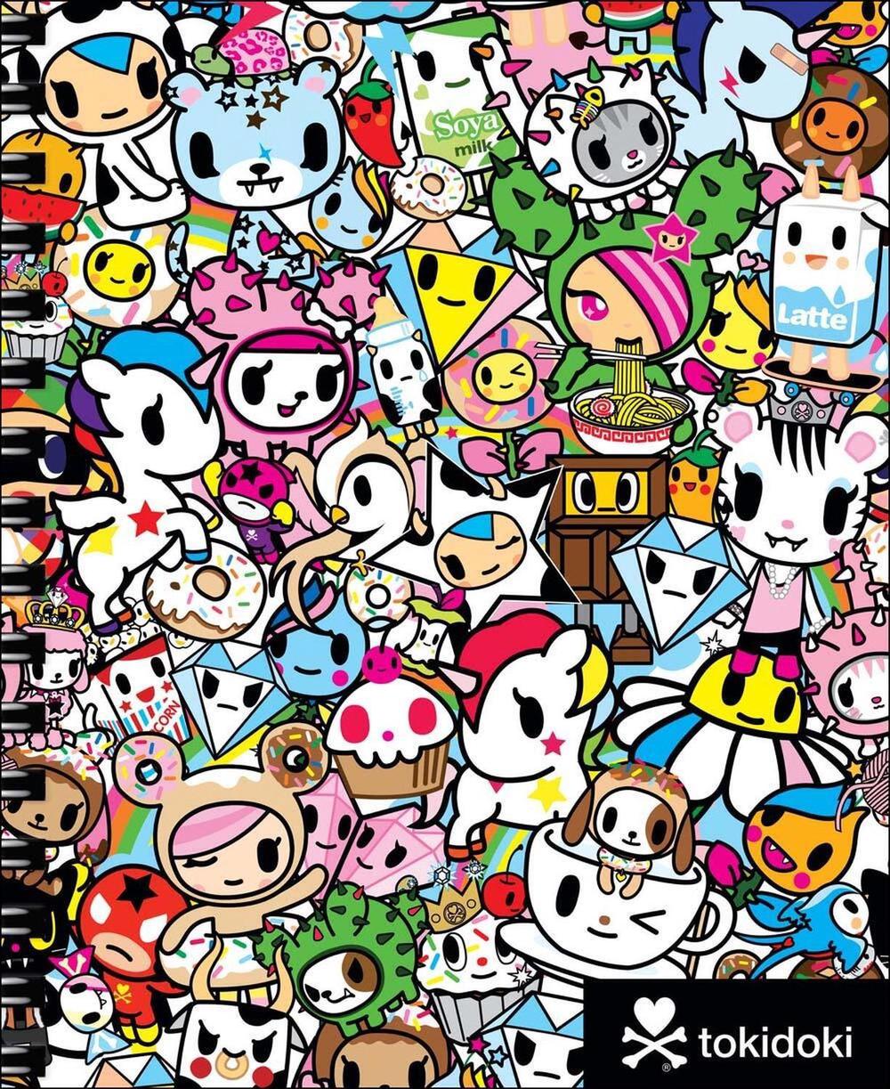 tokidoki Sketchbook with Spiral Hardcover Blank Sketch Book, 9 x 11-Inches - ISBN: 9781454921899