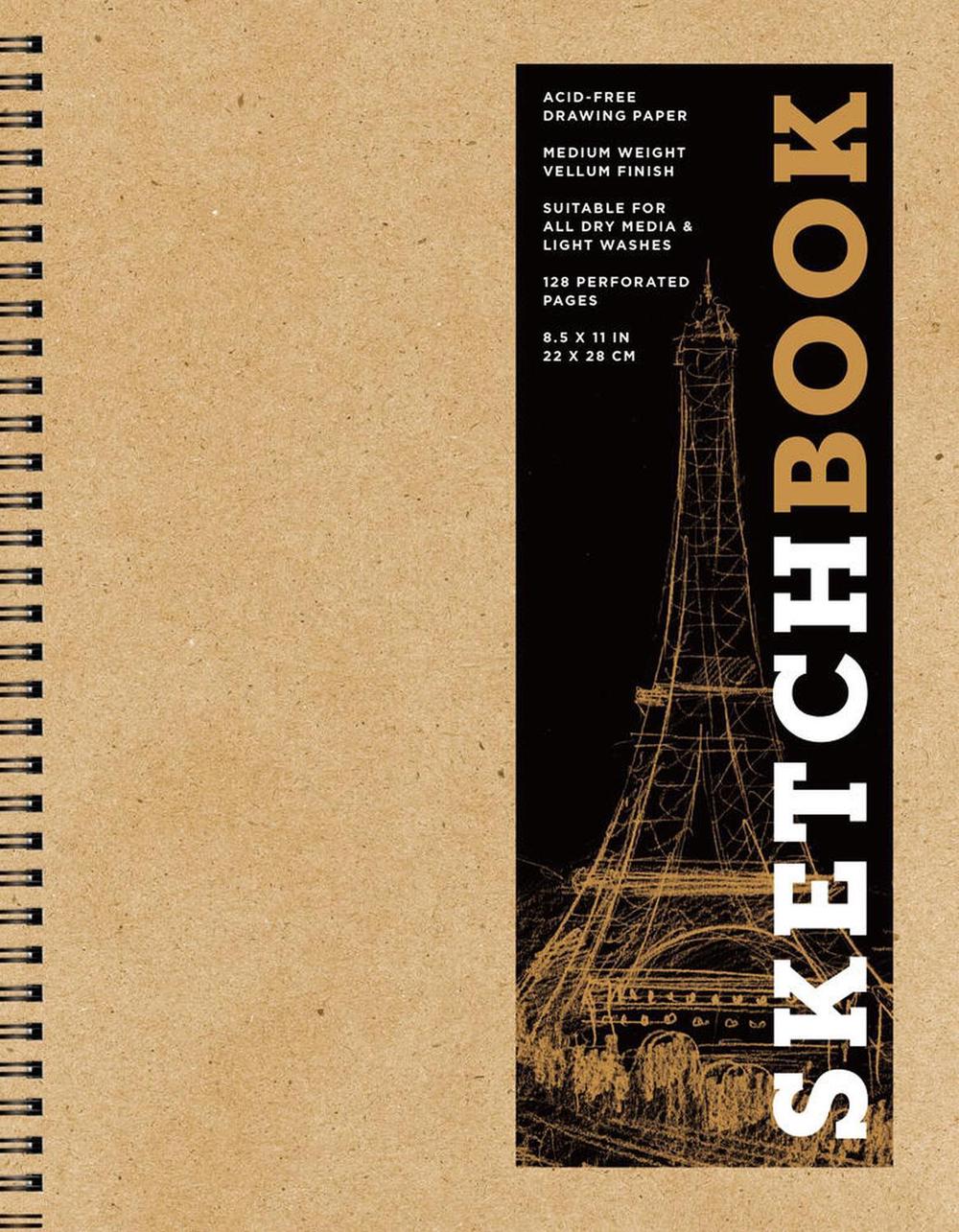 Sketchbook 8.5 x 11" Kraft Spiral Hardcover Mixed Media Sketchbook for Drawing by Union Square & Co. - ISBN: 9781454931478