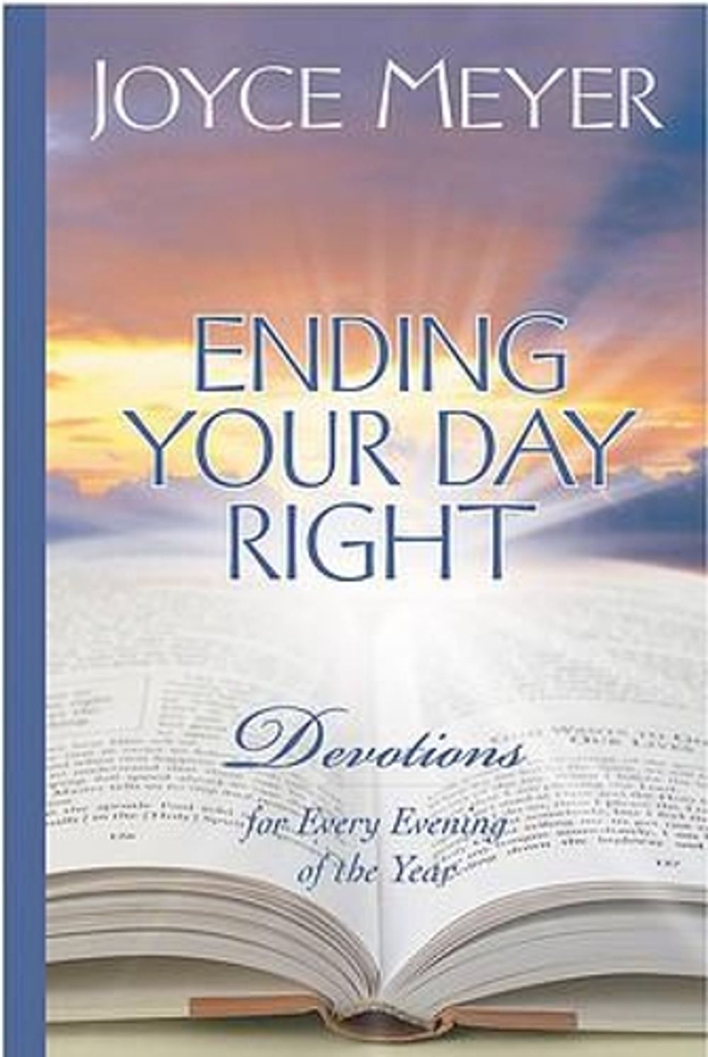 Ending Your Day Right (Blue Imitation Leather) by Joyce Meyer - ISBN: 9781455543625