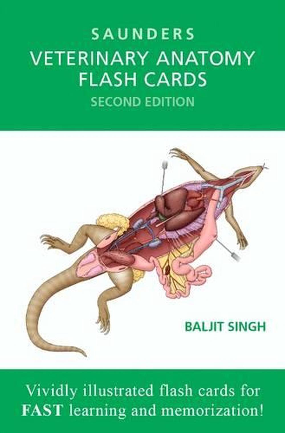 Veterinary Anatomy Flash Cards, 9781455776832