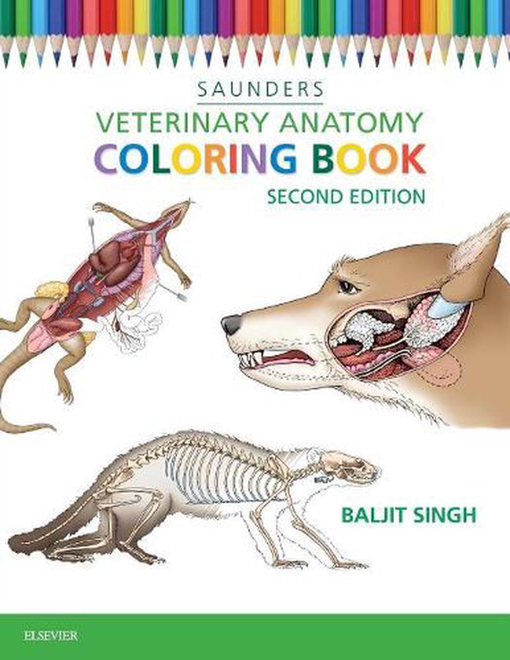 Veterinary Anatomy Coloring Book, 9781455776849