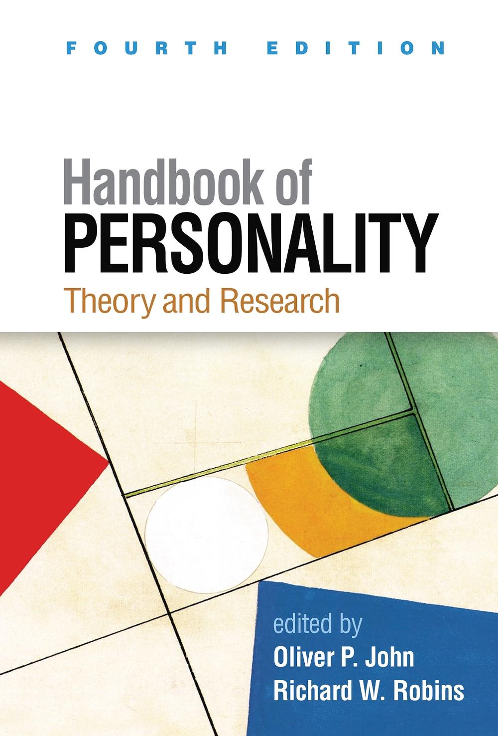 Handbook of Personality, Fourth Edition, 9781462550487