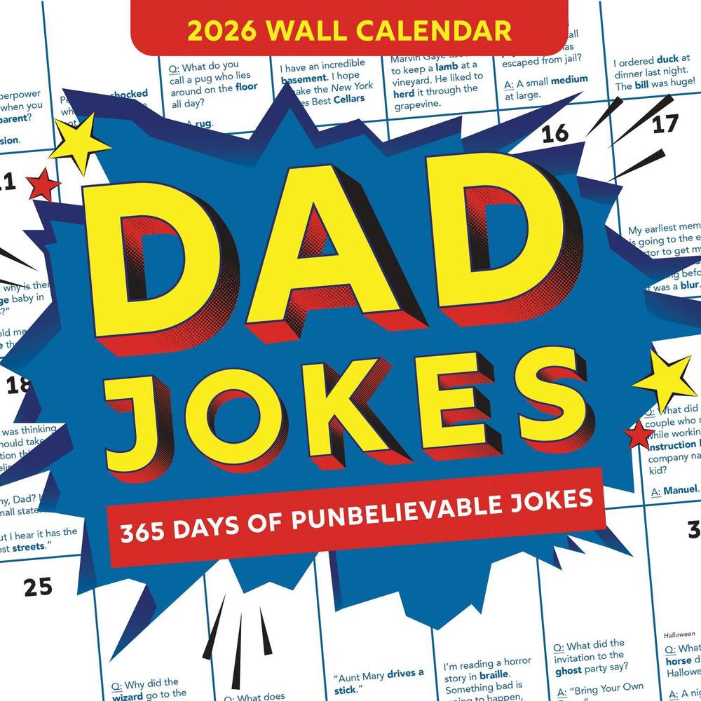 2026 Dad Jokes Wall Calendar, 9781464229619