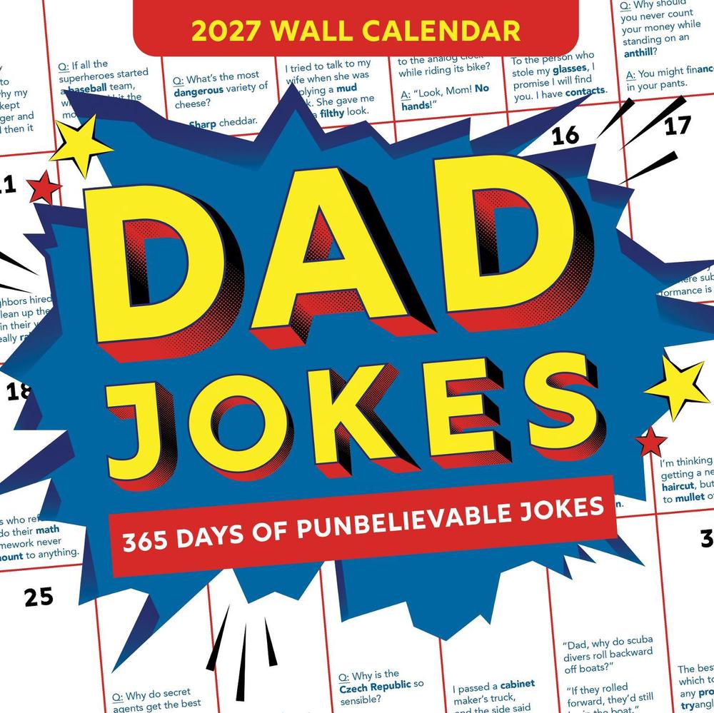 2027 Dad Jokes Wall Calendar by Sourcebooks - ISBN: 9781464262166