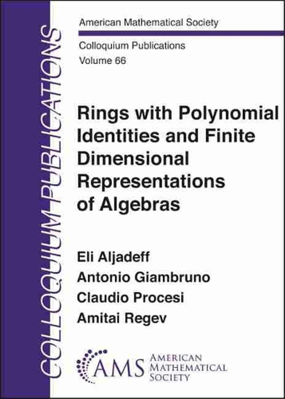 Rings with Polynomial Identities and Finite Dimensional Representations of Algebras, 9781470451745