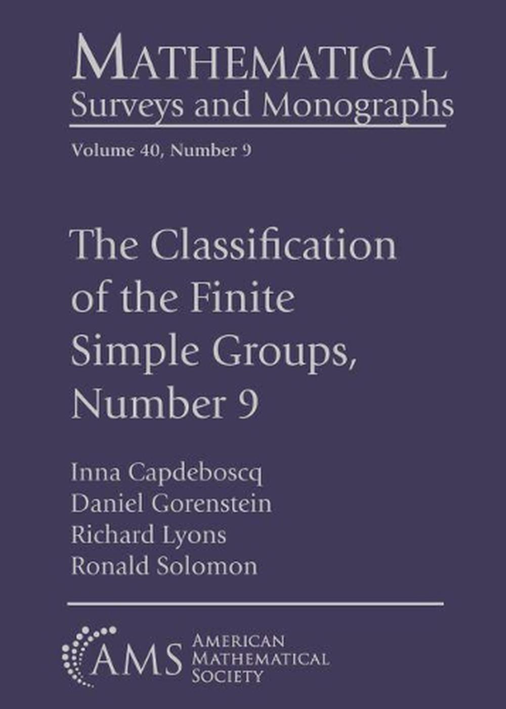 The Classification of the Finite Simple Groups, Number 9, 9781470464370