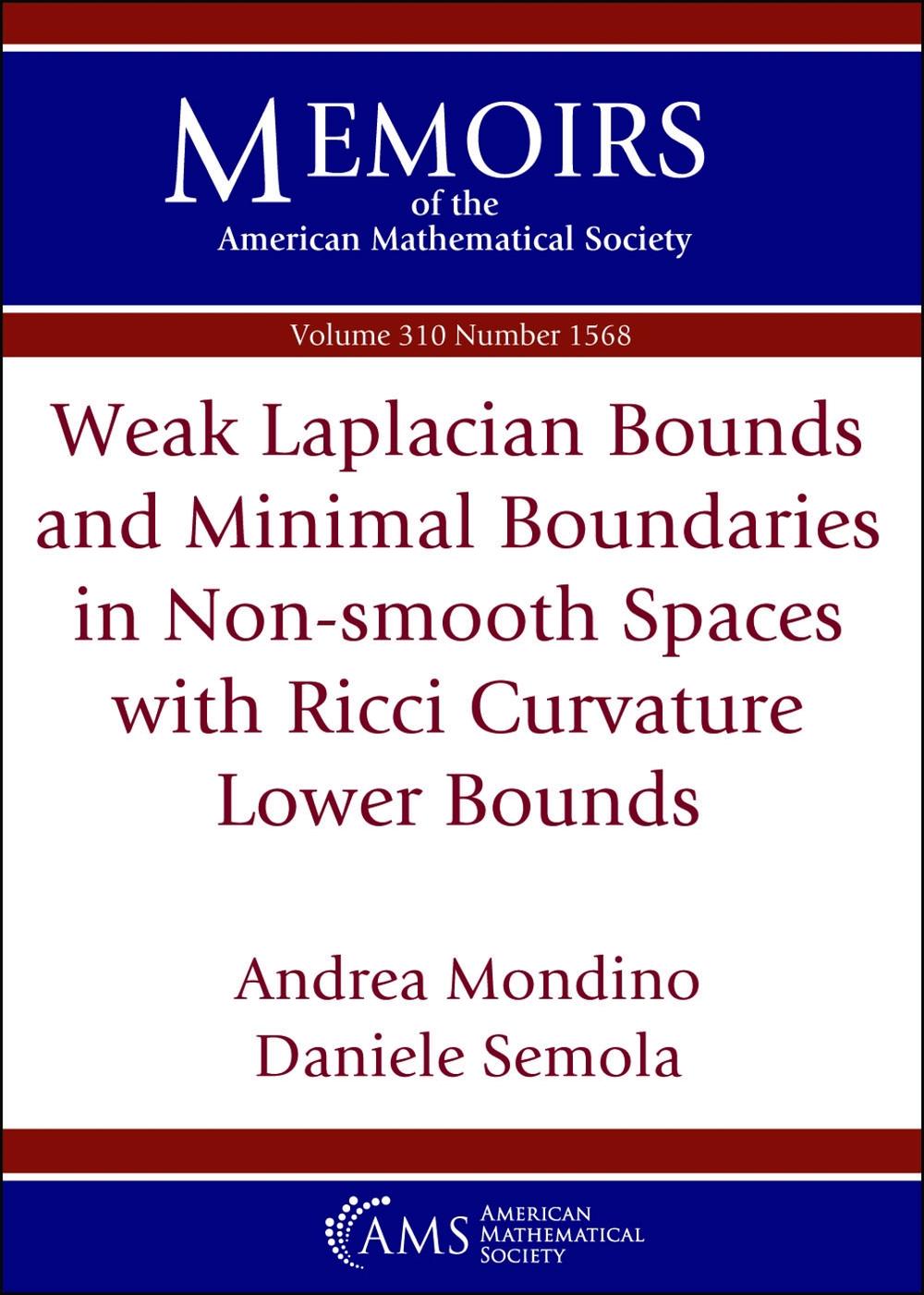 Weak Laplacian Bounds and Minimal Boundaries in Non-smooth Spaces with Ricci Curvature Lower Bounds, 9781470474171