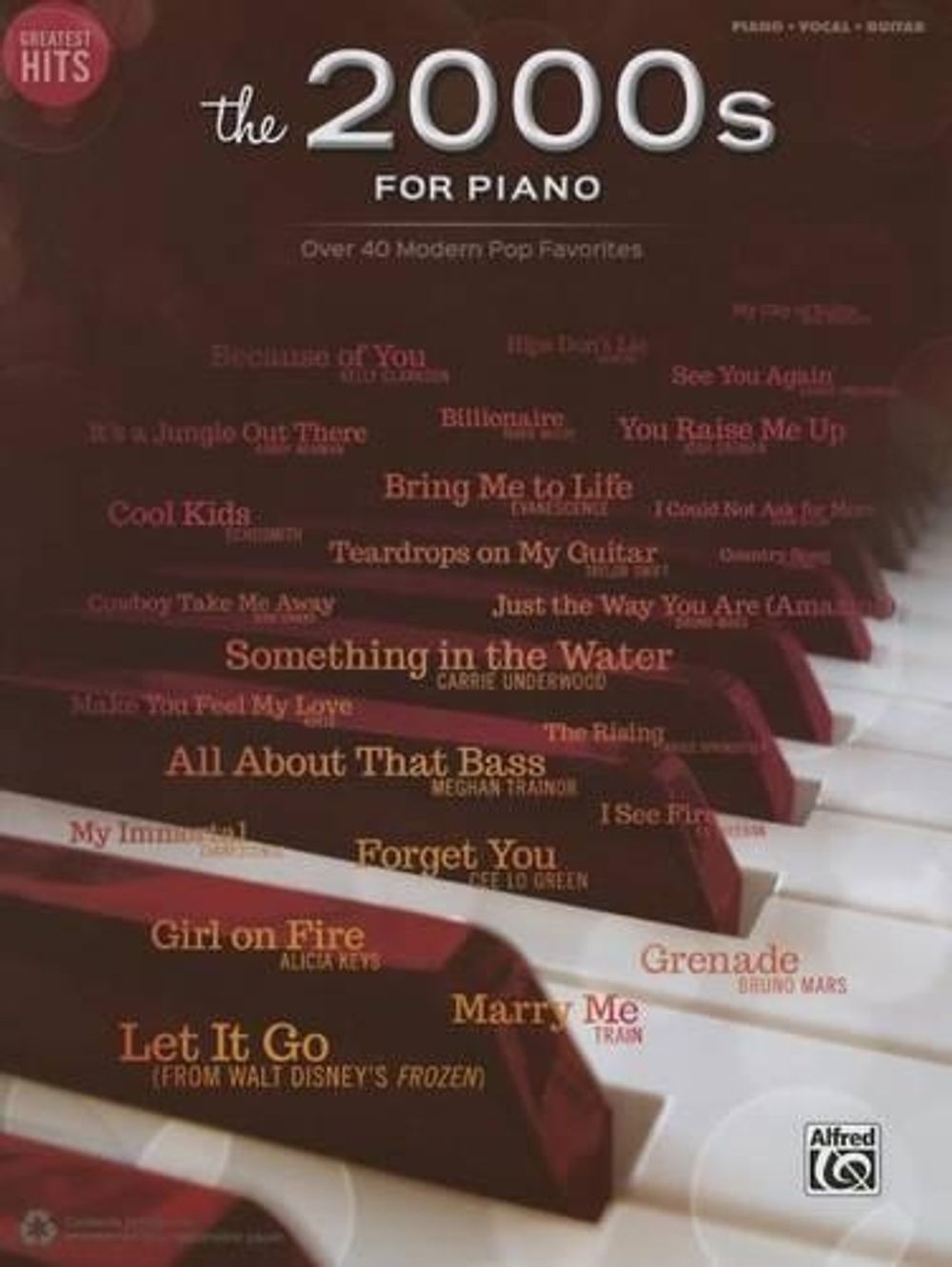 Greatest Hits -- The 2000s for Piano by Alfred Music - ISBN: 9781470620035