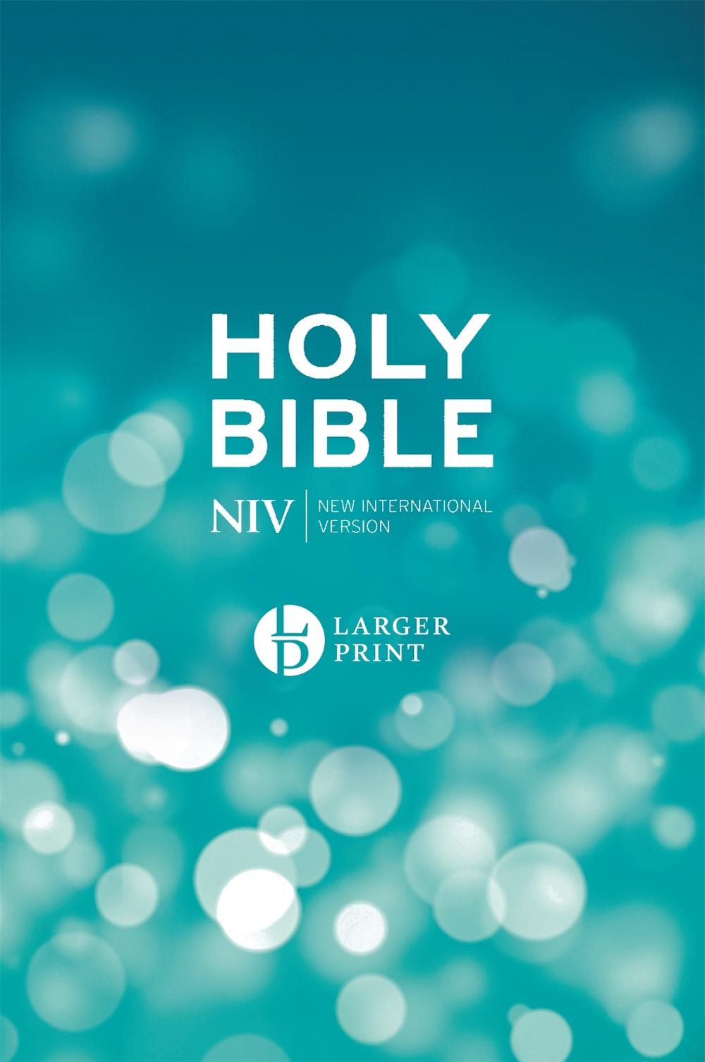 NIV Larger Print Blue Hardback Bible by New International Version - ISBN: 9781473656673