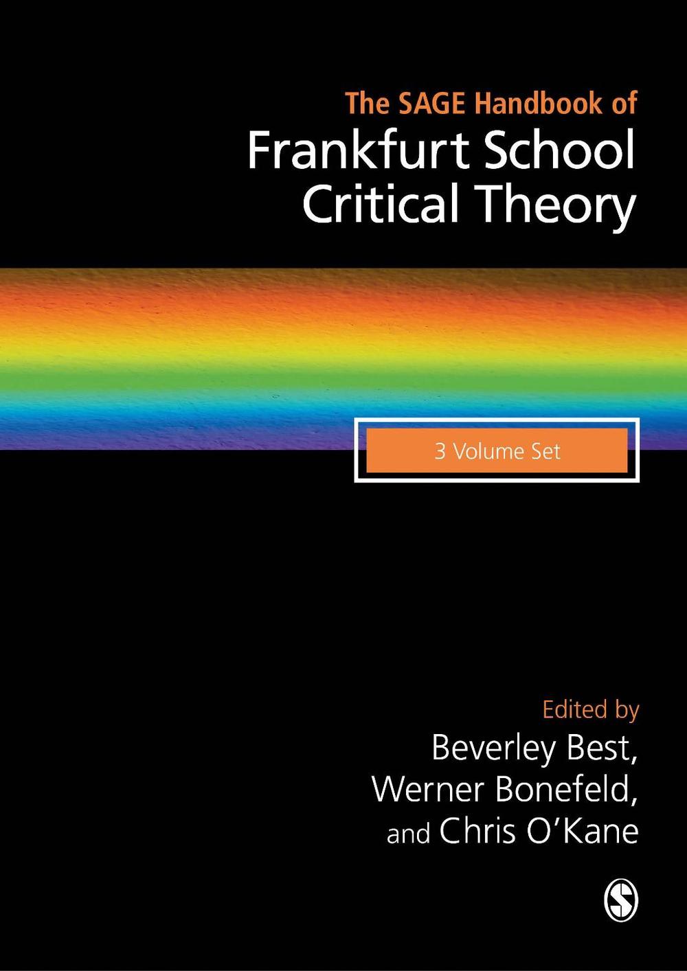 The SAGE Handbook of Frankfurt School Critical Theory, 9781473953345