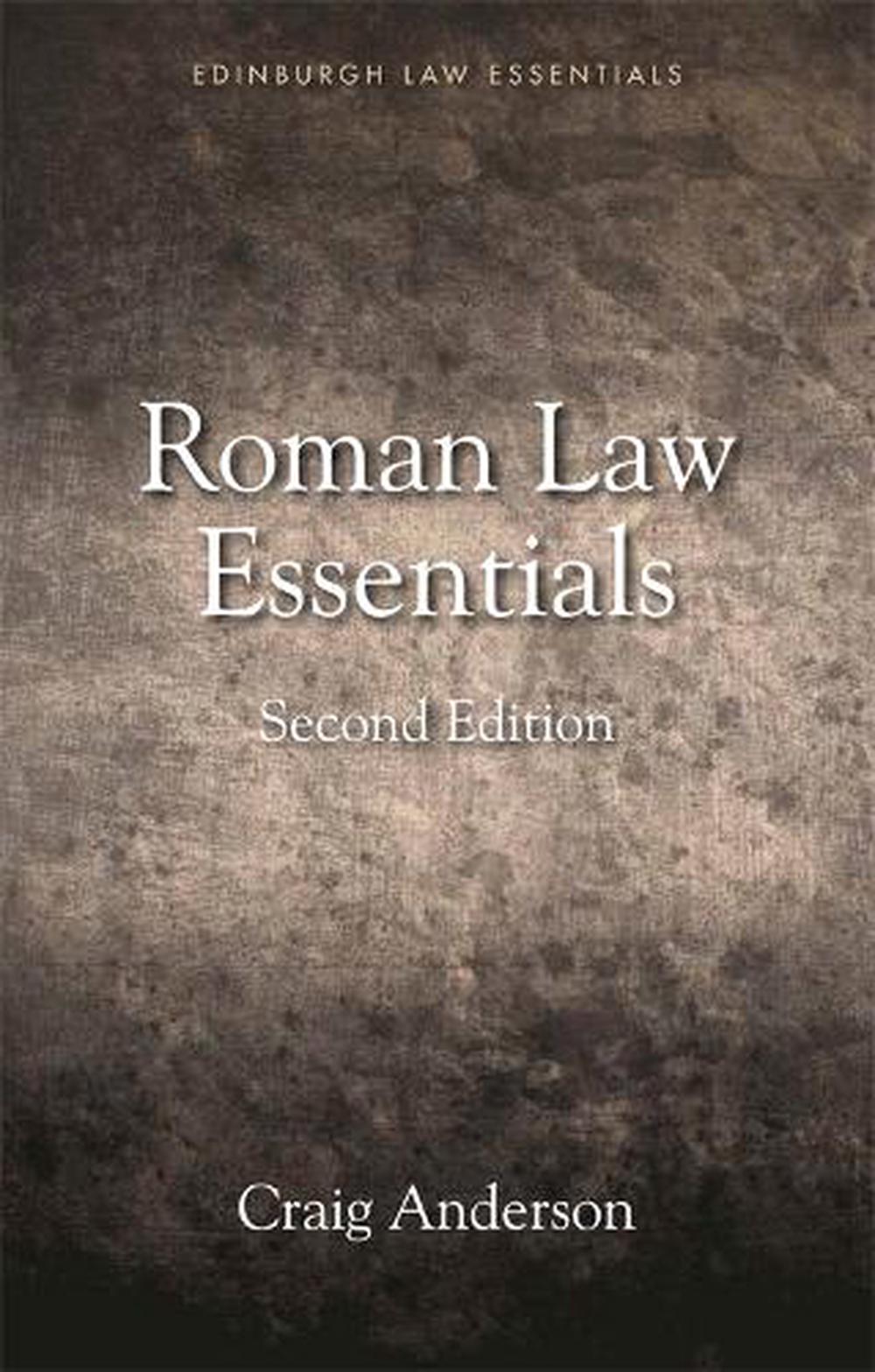Roman Law Essentials, 9781474425087