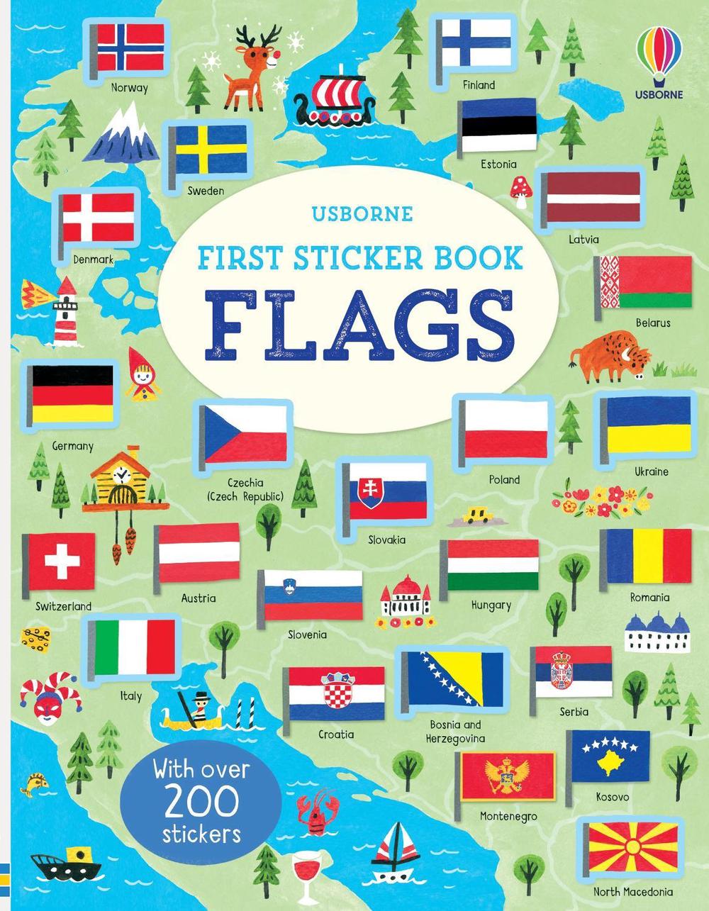 First Sticker Book Flags, 9781474937030
