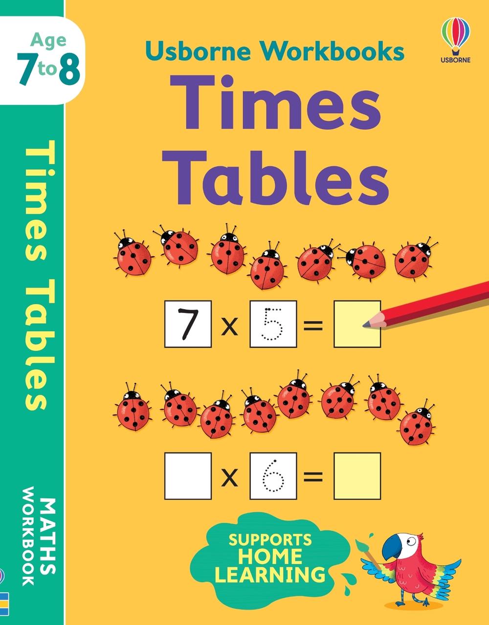 Usborne Workbooks Times Tables 78 by Holly Bathie, Paperback