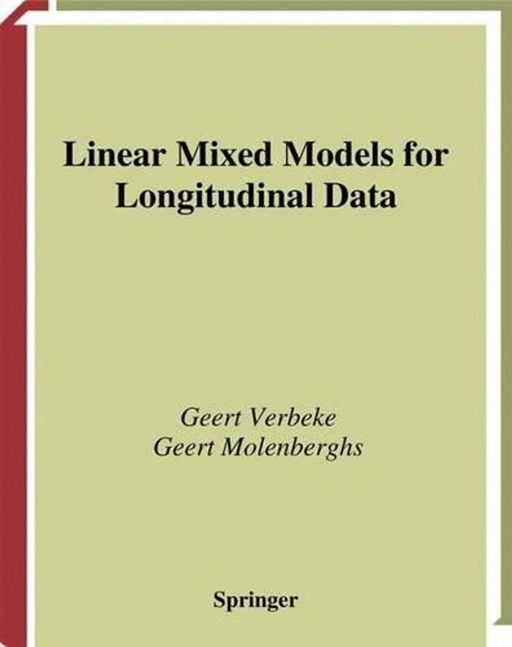Linear Mixed Models for Longitudinal Data by Geert Verbeke, Paperback ...