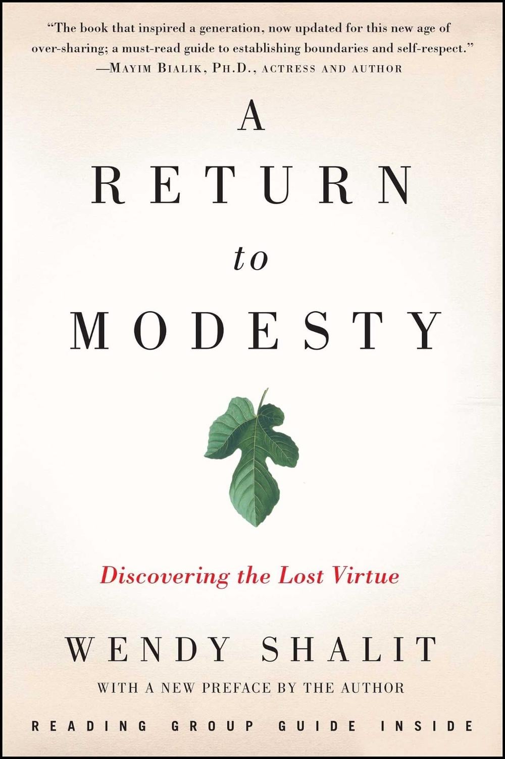 A Return to Modesty by Wendy Shalit - ISBN: 9781476756653
