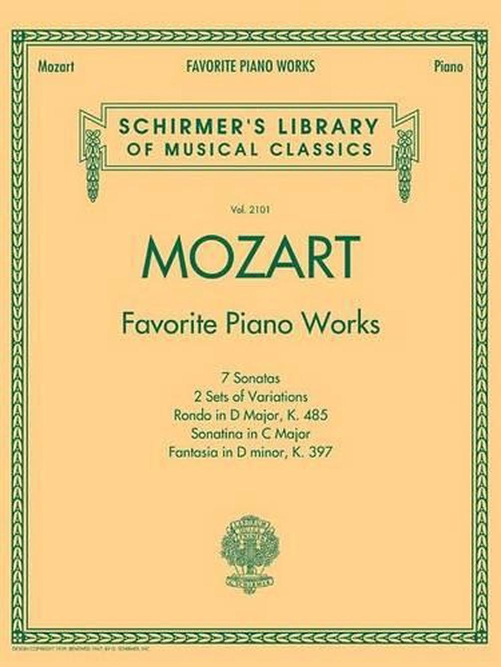 Mozart - Favorite Piano Works By Wolfgang Amadeus Mozart, Paperback ...