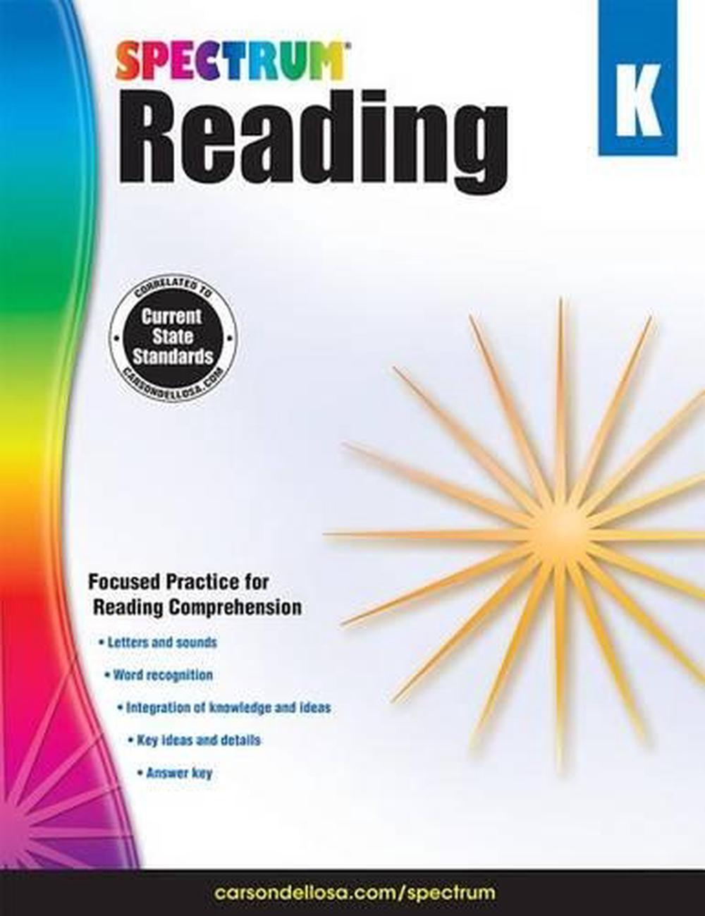 Spectrum Reading Workbook, Grade K, 9781483812137