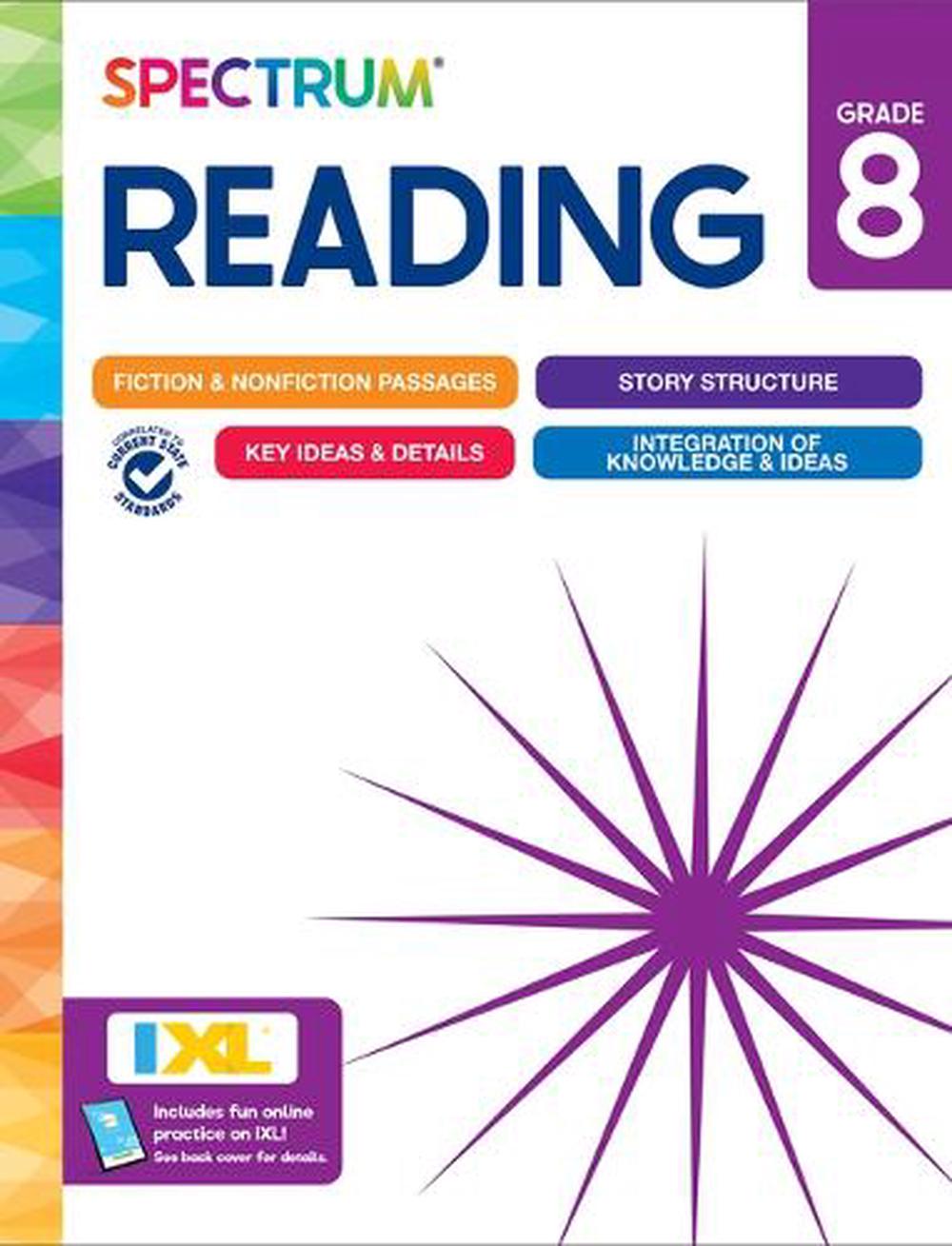 Spectrum Reading Workbook, Grade 8, 9781483874807