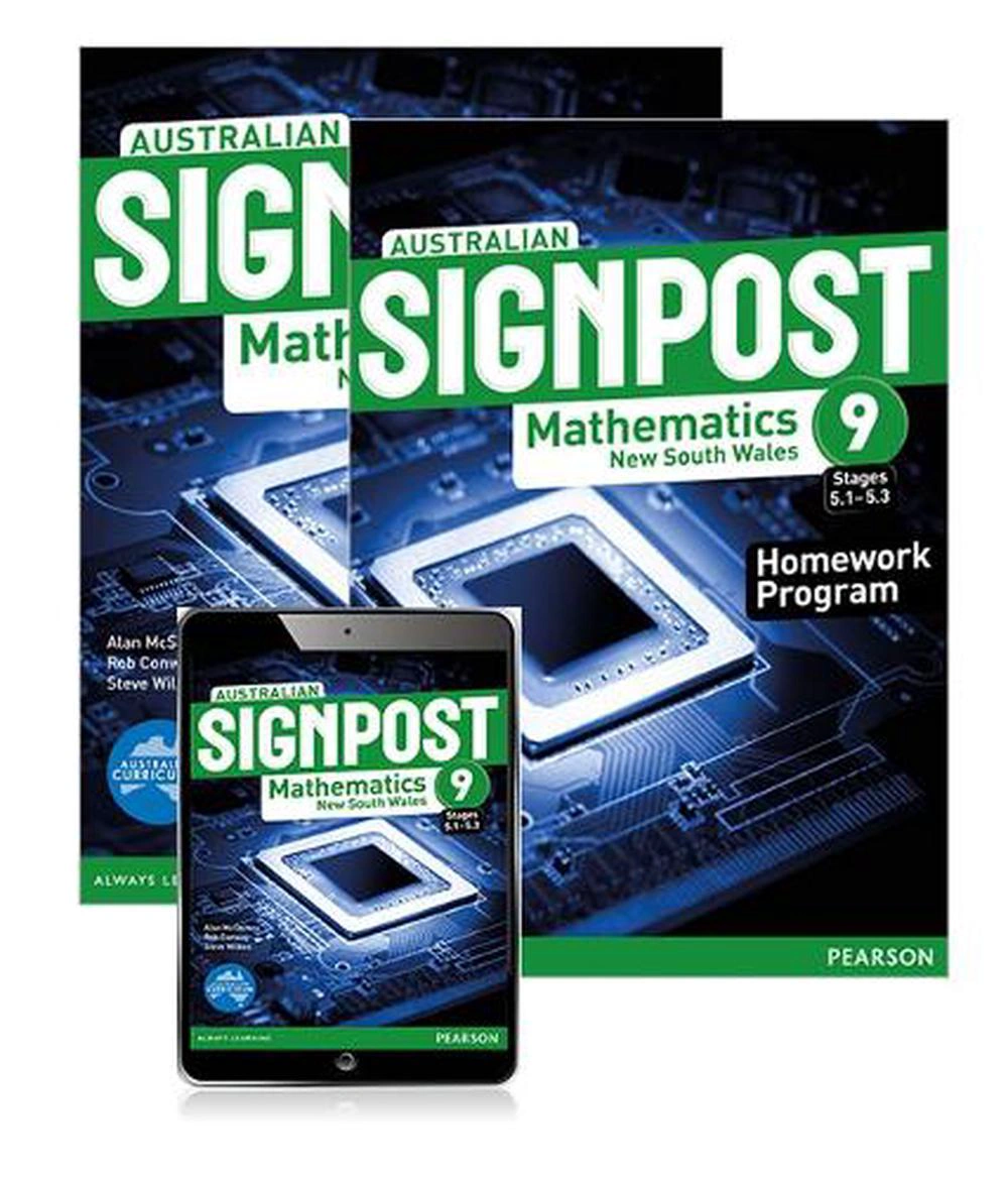 Australian Signpost Mathematics New South Wales 9 (5.1-5.3) Student Book, eBook and Homework Program, 5th Edition