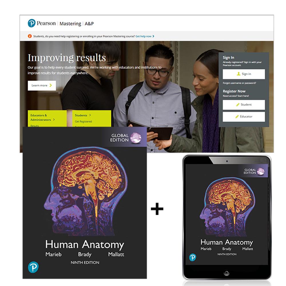 Human Anatomy, Global Edition + Mastering A&P with Pearson eText, 9th Edition, 9781488658297
