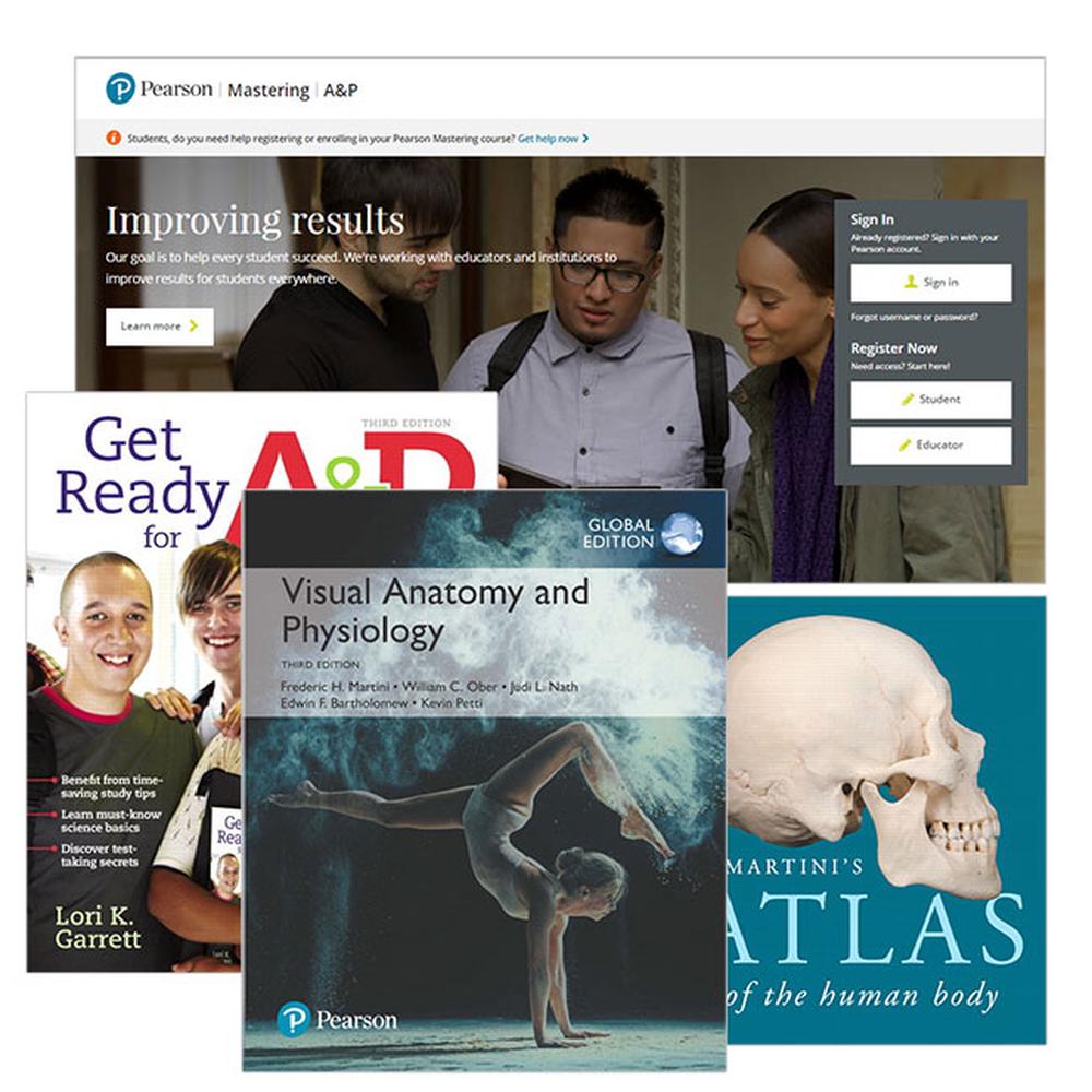 Visual Anatomy & Physiology, Global Edition + Atlas of the Human Body + Get Ready for A&P + Mastering A&P with Pearson eText, 3rd Edition, 9781488687600
